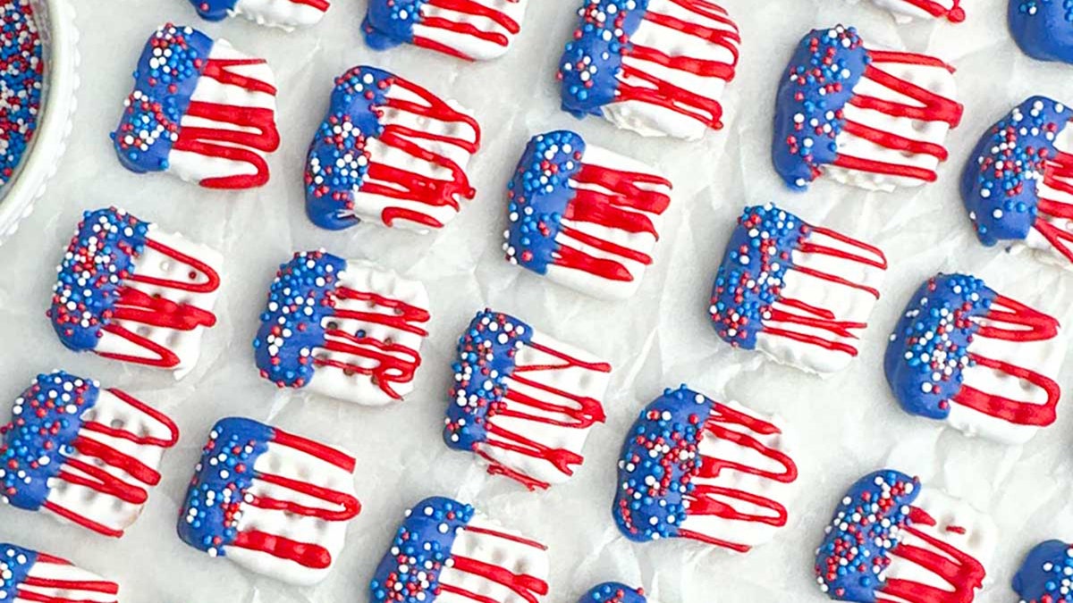 Fourth of July snack recipe has a red, white and blue salty-sweet twist