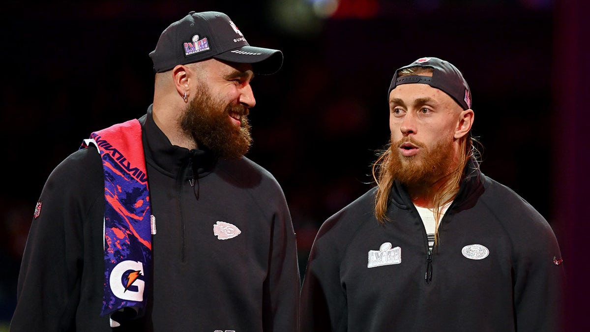 George Kittle says he texted Travis Kelce to use Taylor Swift’s bathroom during Christian McCaffrey’s wedding